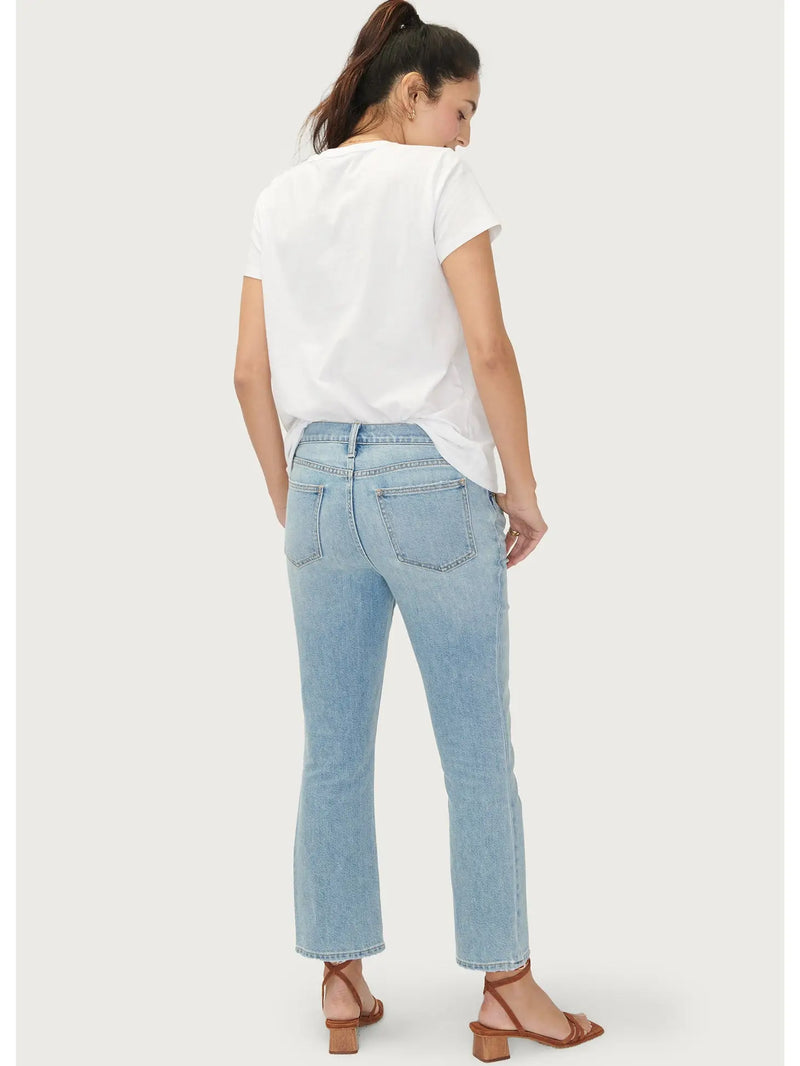 The Crop Maternity Jean - Light Wash