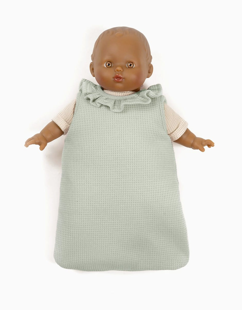 Babies - Doll Collared Sleep Bag - Green Honeycomb