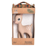 Ralphie Reindeer Organic Rubber Rattle, Teether & Bath Toy