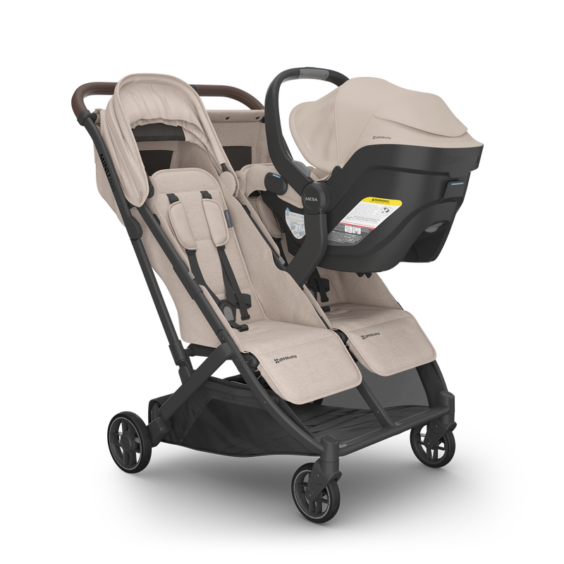 UPPAbaby Minu Duo Stroller - Ada (Sandstone | Carbon Frame