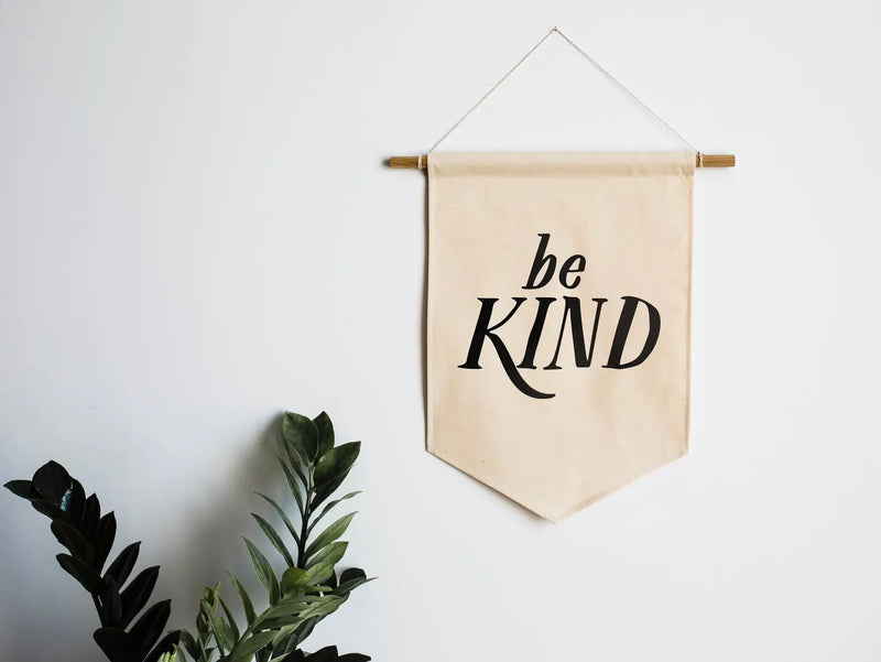 Be Kind Canvas Banner