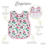 Bapron Baby Bib - Pink Floral Caterpillar