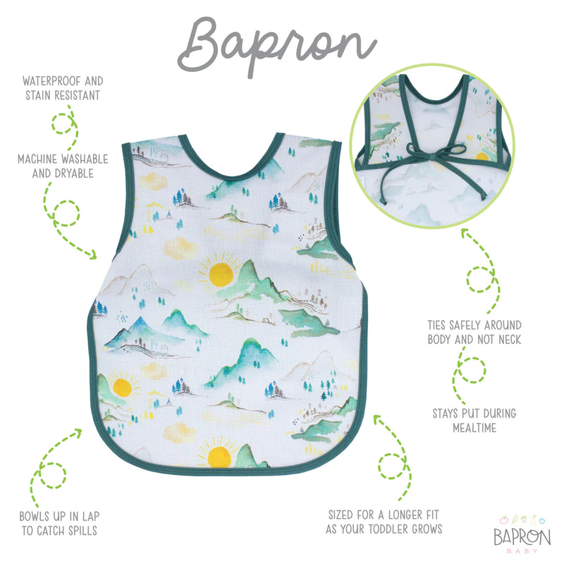 Bapron Baby Bib - Mountain Mist