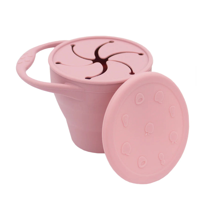 Silicone Collapsable Snack Cup - Blush