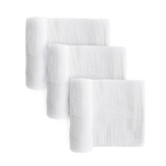 Muslin Swaddle Blanket 3 Pack - White