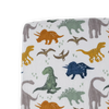 Cotton Muslin Crib Sheet - Dino Friends