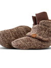Knit Cotton Baby Stay-On Boots - Bark