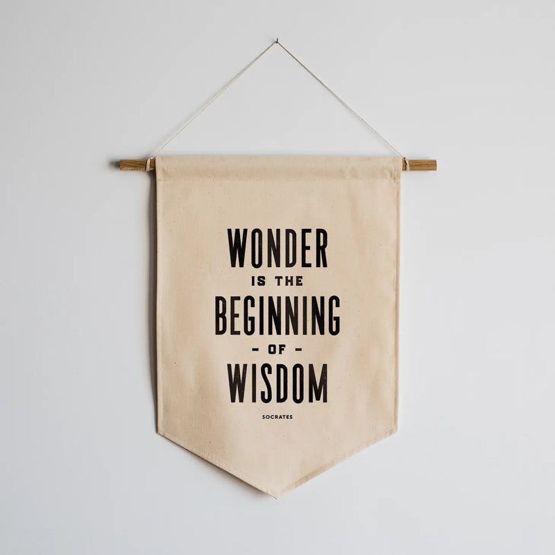 Wonder & Wisdom Canvas Banner