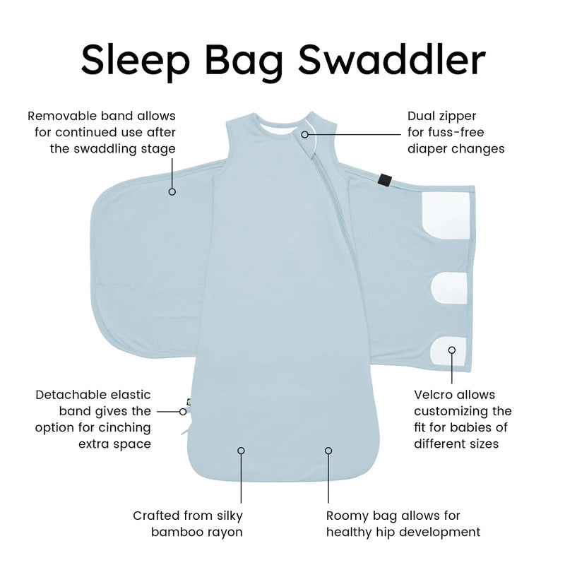 Sleep Bag 1.0 Tog Swaddler - Fog