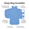 Sleep Bag 1.0 Tog Swaddler - Periwinkle