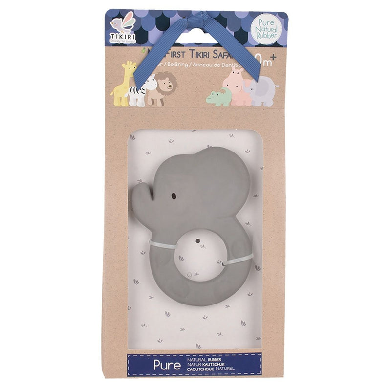 Elephant Natural Rubber Teether - Chicke