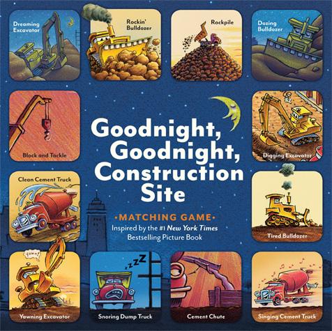 Goodnight, Goodnight, Construction Site Matching Game - Chicke