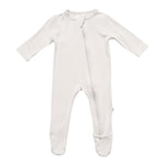 Bamboo Zippered Footie - Oat - Chicke