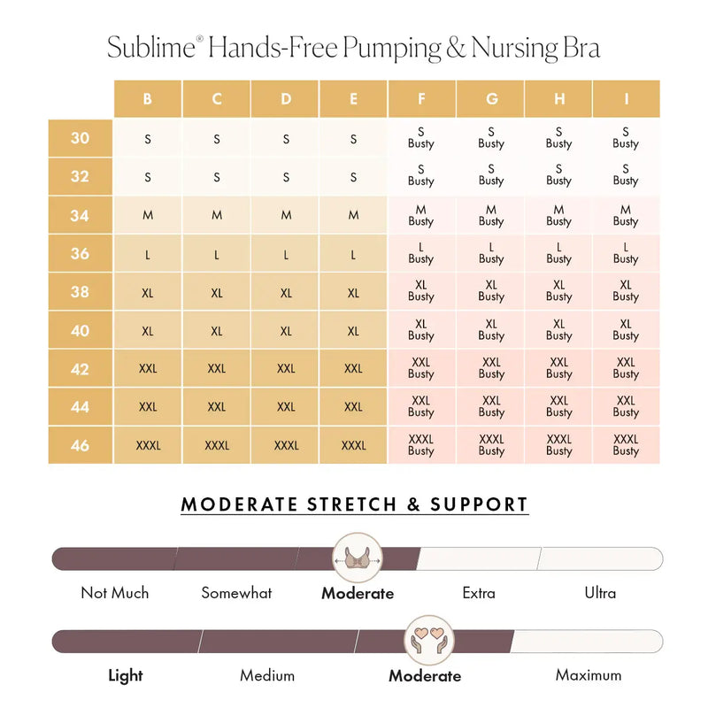 Sublime® Hands-Free Pumping & Nursing Bra