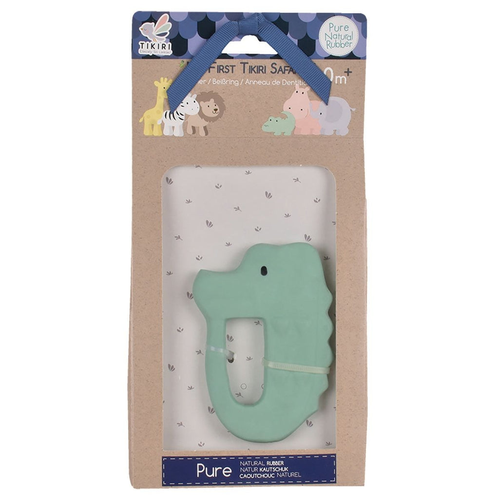 Crocodile Natural Rubber Teether - Chicke