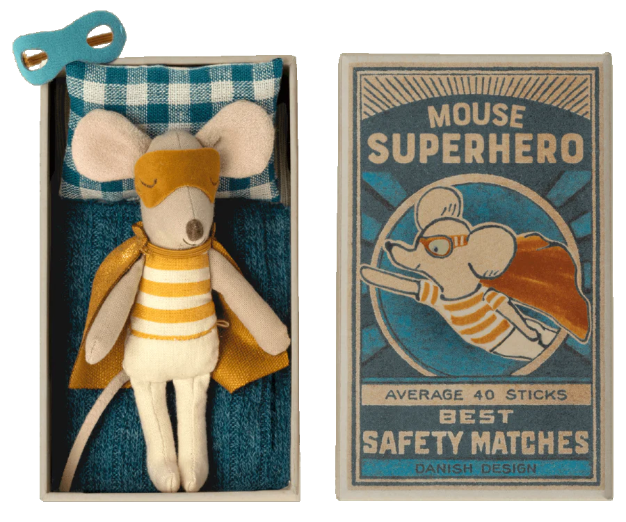 Super Hero Little Brother Mouse in Box - Chicke