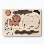 Wooden Tray Puzzle - Safari Animals - Chicke